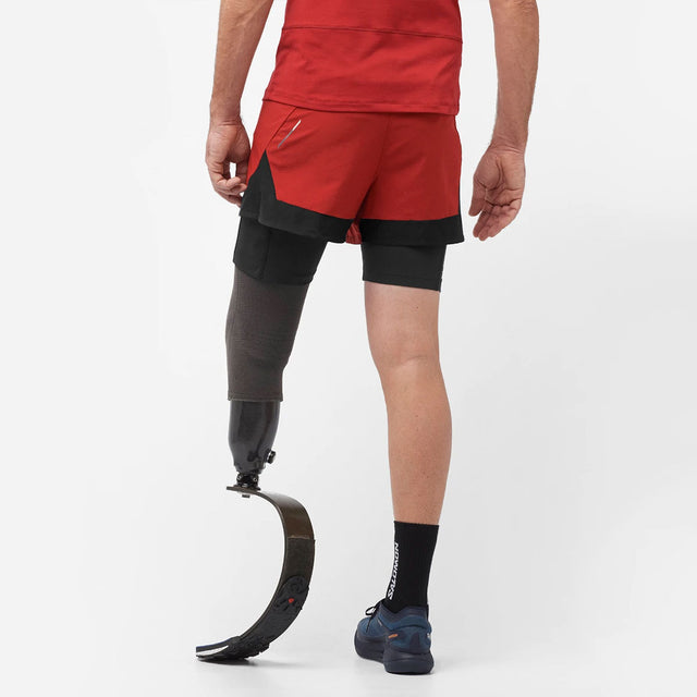 SALOMON CROSS 2IN1 SHORTS M - מכנס ריצה משולב גברים