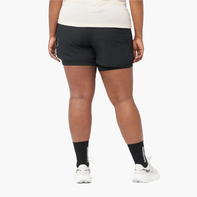 SALOMON CROSS 2IN1 SHORTS W - מכנס ריצה משולב נשים