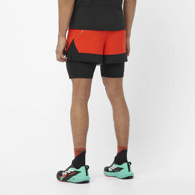 SALOMON CROSS 2IN1 SHORTS M - מכנס ריצה משולב גברים