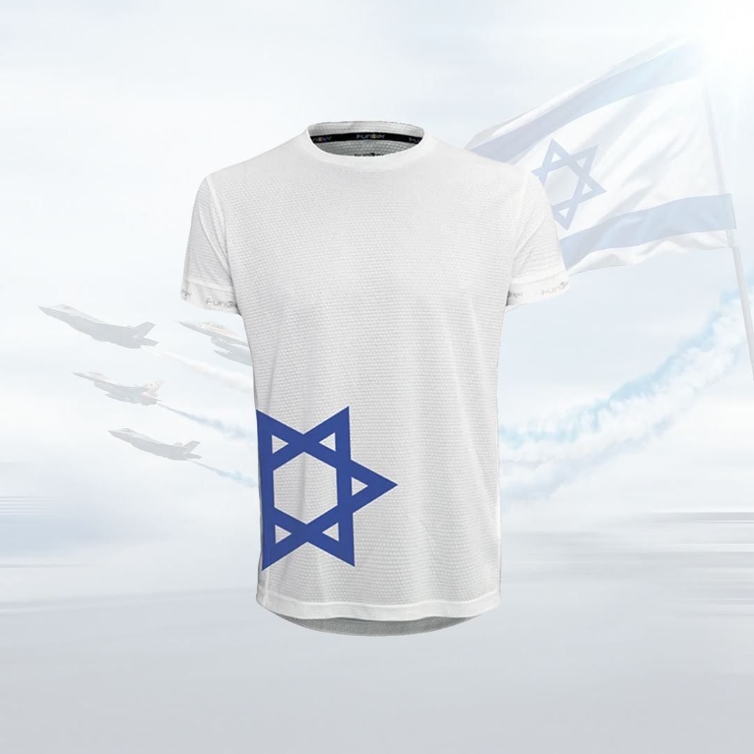 Funkier FOREVER ISRAEL - חולצת ריצה דרייפיט מנדפת יוניסקס