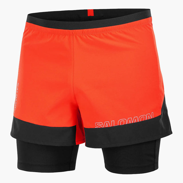 SALOMON CROSS 2IN1 SHORTS M - מכנס ריצה משולב גברים