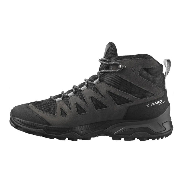 SALOMON X WARD LEATHER MID GORE-TEX - נעלי טיולים לגברים סלומון