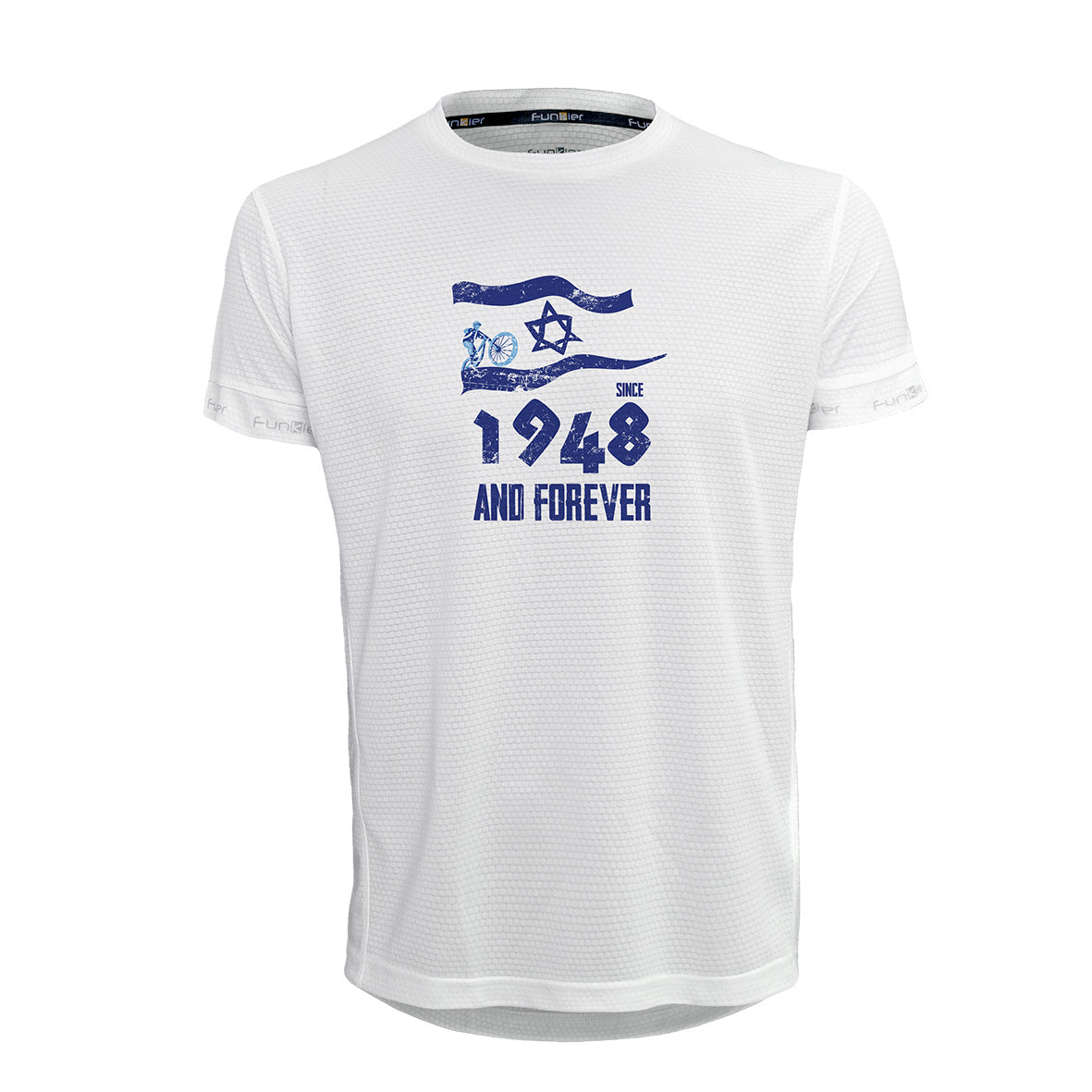 Funkier FOREVER ISRAEL - חולצת דרייפיט מנדפת עיצוב אופניים ישראל