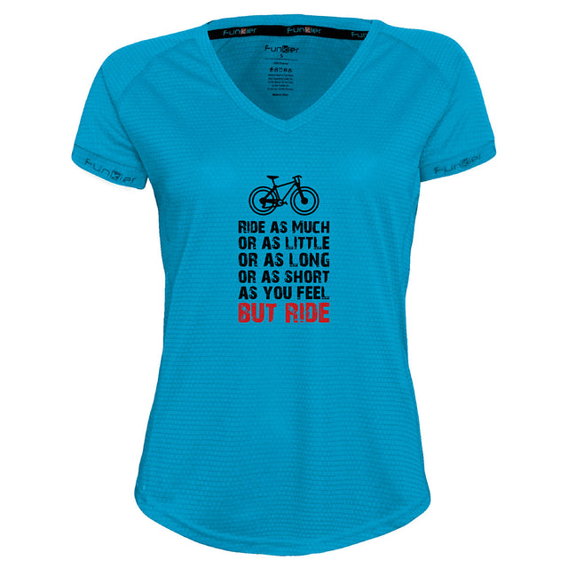 Funkier | לאוהבי רכיבה חולצת דרייפיט אופנתית גזרת נשים בעיצוב But Ride