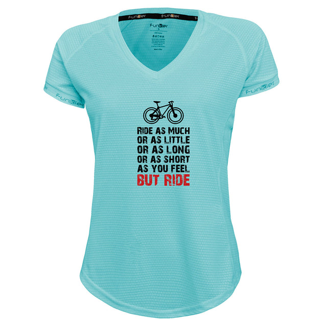 Funkier | לאוהבי רכיבה חולצת דרייפיט אופנתית גזרת נשים בעיצוב But Ride