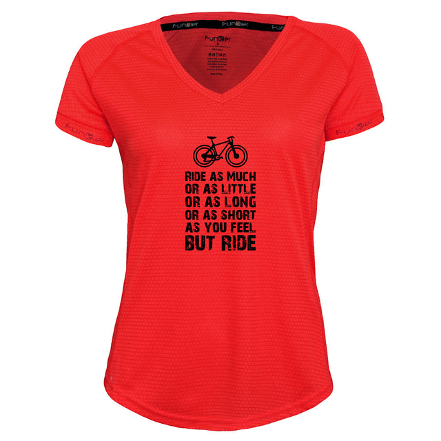 Funkier | לאוהבי רכיבה חולצת דרייפיט אופנתית גזרת נשים בעיצוב But Ride