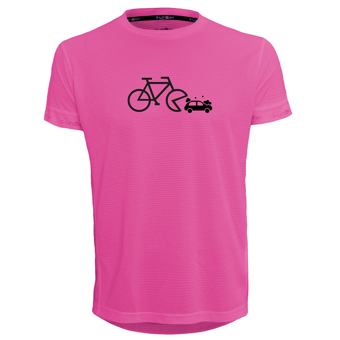 Funkier | לאוהבי רכיבה חולצת דרייפיט אופנתית גזרת יוניסקס בעיצוב Bicycle-Car