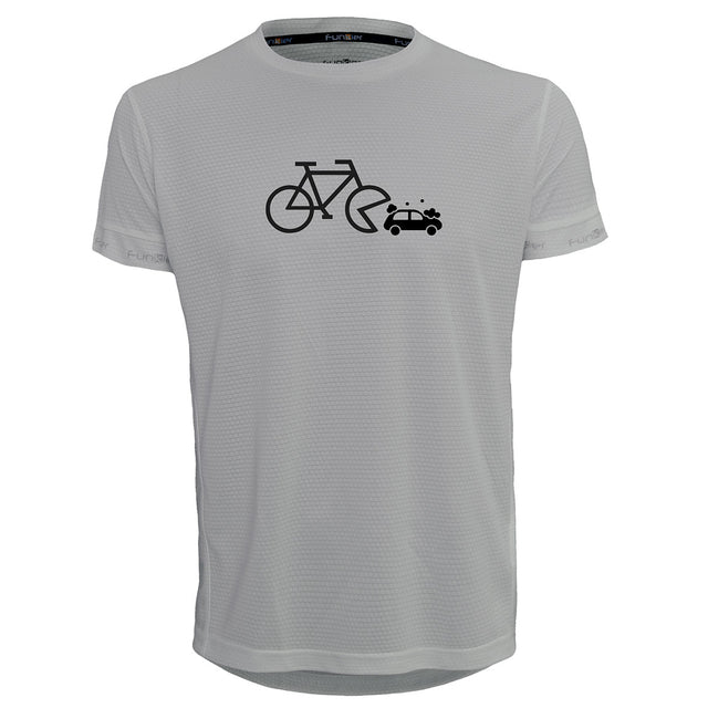 Funkier | לאוהבי רכיבה חולצת דרייפיט אופנתית גזרת יוניסקס בעיצוב Bicycle-Car
