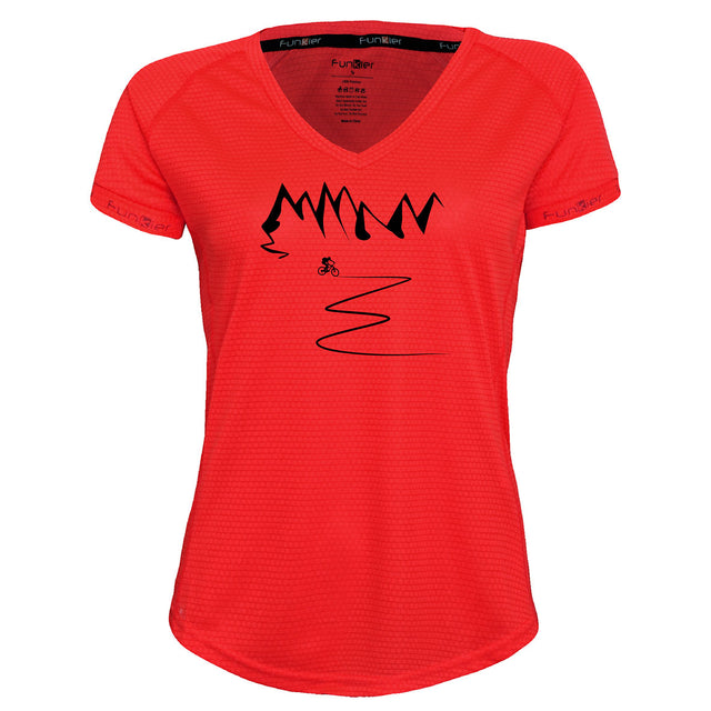 Funkier | לאוהבי רכיבת אופניים חולצת דרייפיט אופנתית גזרת נשים בעיצוב Feel Free