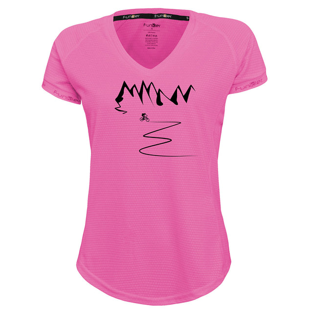 Funkier | לאוהבי רכיבת אופניים חולצת דרייפיט אופנתית גזרת נשים בעיצוב Feel Free