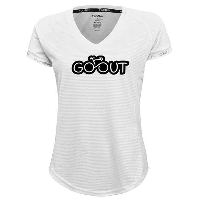 Funkier | מתנה לאוהבי רכיבה חולצת דרייפיט אופנתית גזרת נשים בעיצוב Go Out