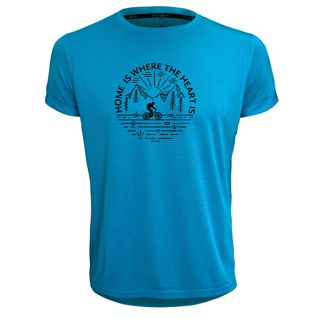 Funkier | לאוהבי רכיבה חולצת דרייפיט אופנתית גזרת יוניסקס בעיצוב HOME IS WHERE THE HEART IS