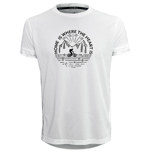 Funkier | לאוהבי רכיבה חולצת דרייפיט אופנתית גזרת יוניסקס בעיצוב HOME IS WHERE THE HEART IS