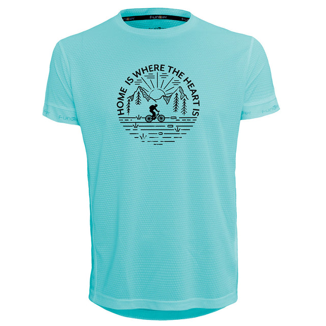 Funkier | לאוהבי רכיבה חולצת דרייפיט אופנתית גזרת יוניסקס בעיצוב HOME IS WHERE THE HEART IS