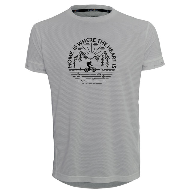 Funkier | לאוהבי רכיבה חולצת דרייפיט אופנתית גזרת יוניסקס בעיצוב HOME IS WHERE THE HEART IS