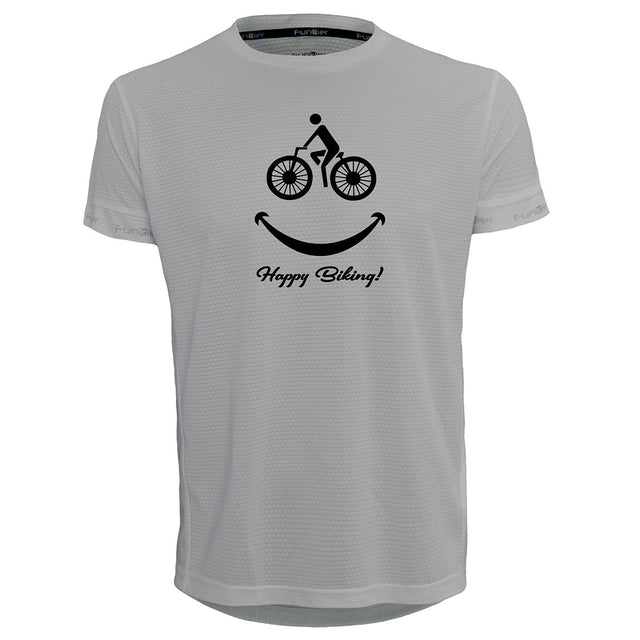 Funkier | לאוהבי רכיבה חולצת דרייפיט אופנתית גזרת יוניסקס בעיצוב Happy Biking