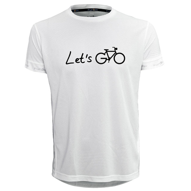 Funkier | לאוהבי רכיבה חולצת דרייפיט אופנתית גזרת יוניסקס בעיצוב LET'S GO