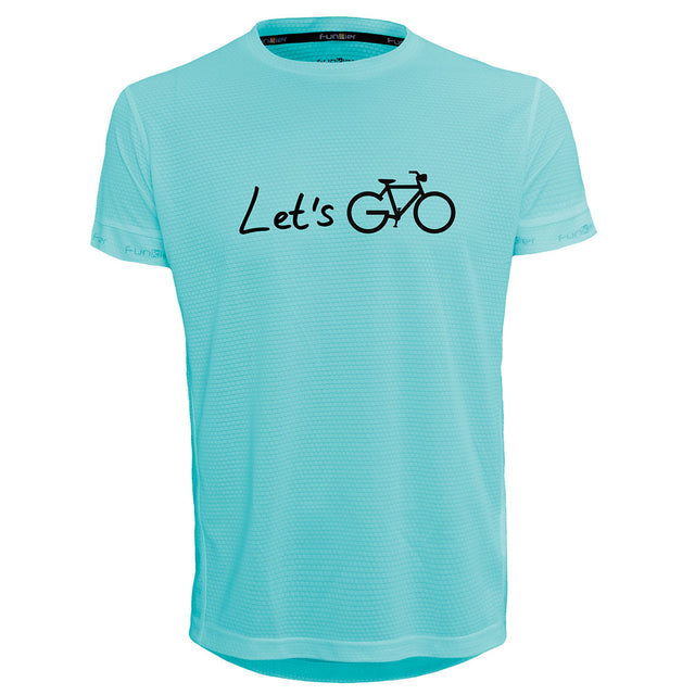 Funkier | לאוהבי רכיבה חולצת דרייפיט אופנתית גזרת יוניסקס בעיצוב LET'S GO