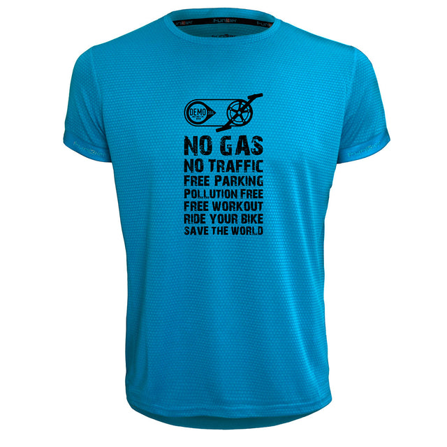 Funkier | לאוהבי רכיבה חולצת דרייפיט אופנתית גזרת יוניסקס בעיצוב NO GAS