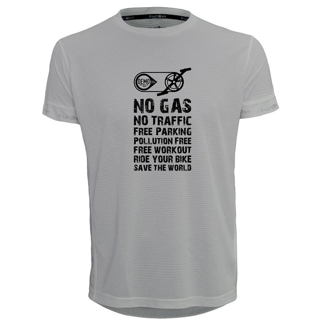 Funkier | לאוהבי רכיבה חולצת דרייפיט אופנתית גזרת יוניסקס בעיצוב NO GAS