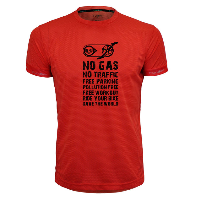 Funkier | לאוהבי רכיבה חולצת דרייפיט אופנתית גזרת יוניסקס בעיצוב NO GAS