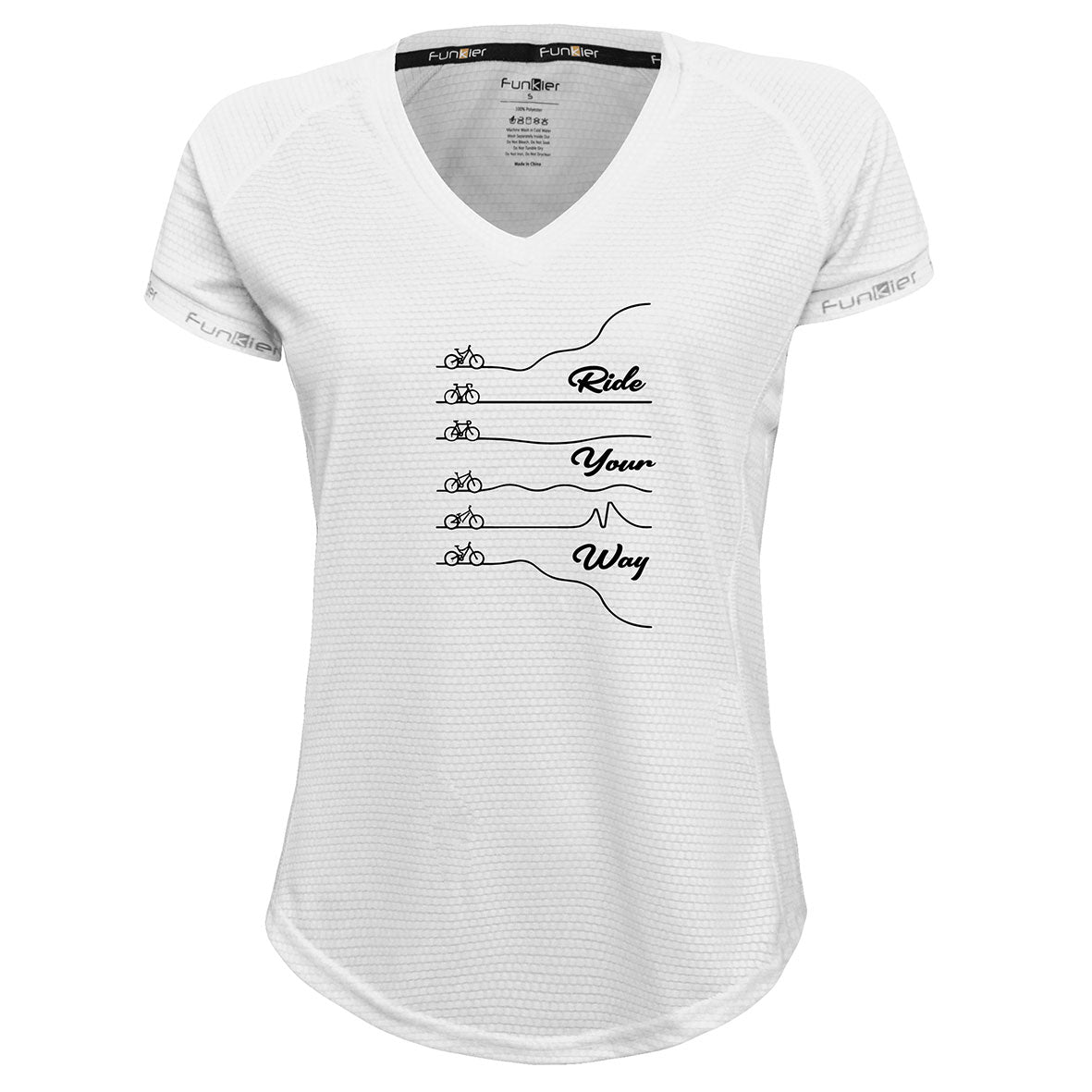 Funkier | לאוהבי רכיבה חולצת דרייפיט אופנתית גזרת נשים בעיצוב RIDE YOUR WAY