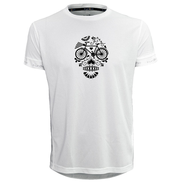 Funkier | לאוהבי רכיבה חולצת דרייפיט אופנתית גזרת יוניסקס בעיצוב BICYCLE-SKULL