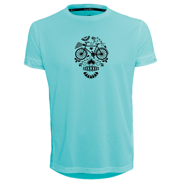 Funkier | לאוהבי רכיבה חולצת דרייפיט אופנתית גזרת יוניסקס בעיצוב BICYCLE-SKULL