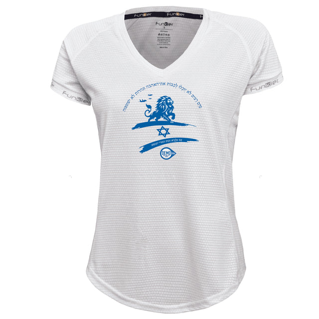 Funkier | לאוהבי רכיבה וריצה חולצת דרייפיט גזרת נשים בעיצוב עם כלביא