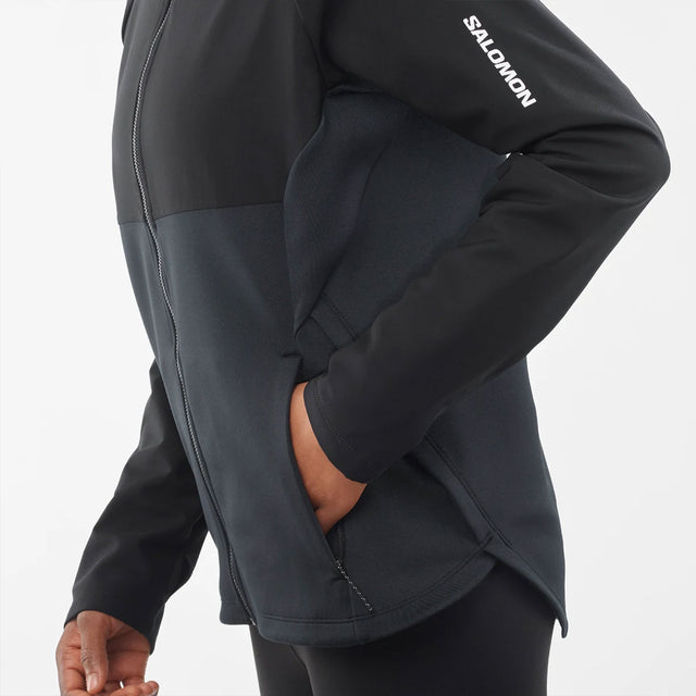 SALOMON RUNLIFE HOODIE - קפוצ'ון רוכסן מלא נשים