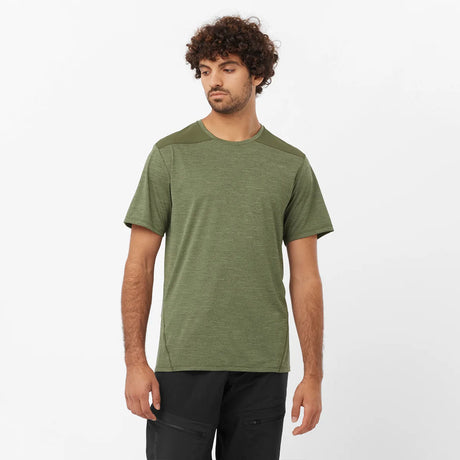 SALOMON OUTLINE SS TEE - חולצת טיולים שרוול קצר גברים