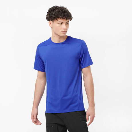 SALOMON OUTLINE SS TEE - חולצת טיולים שרוול קצר גברים