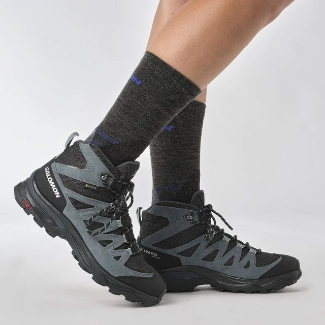 SALOMON X WARD LEATHER MID GORE-TEX - נעלי טיולים לנשים סלומון