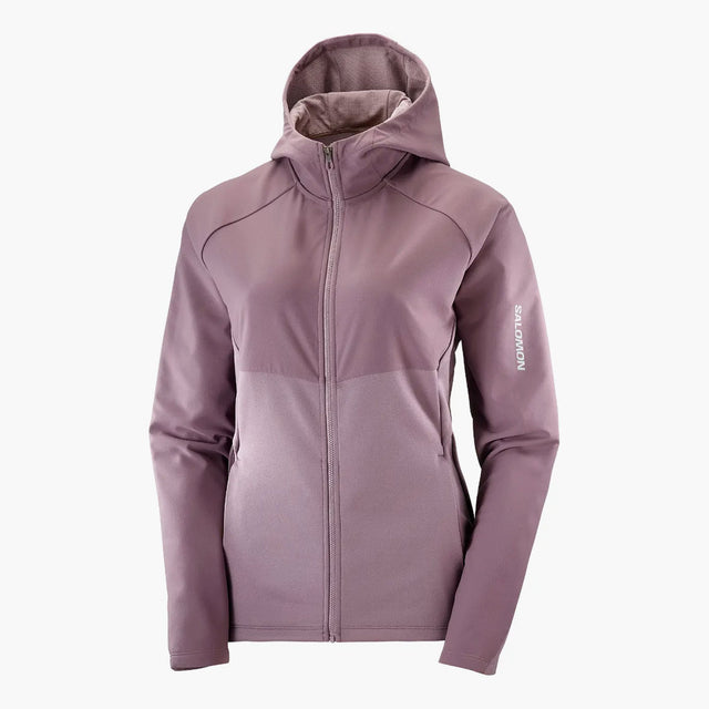 SALOMON RUNLIFE HOODIE - קפוצ'ון רוכסן מלא נשים