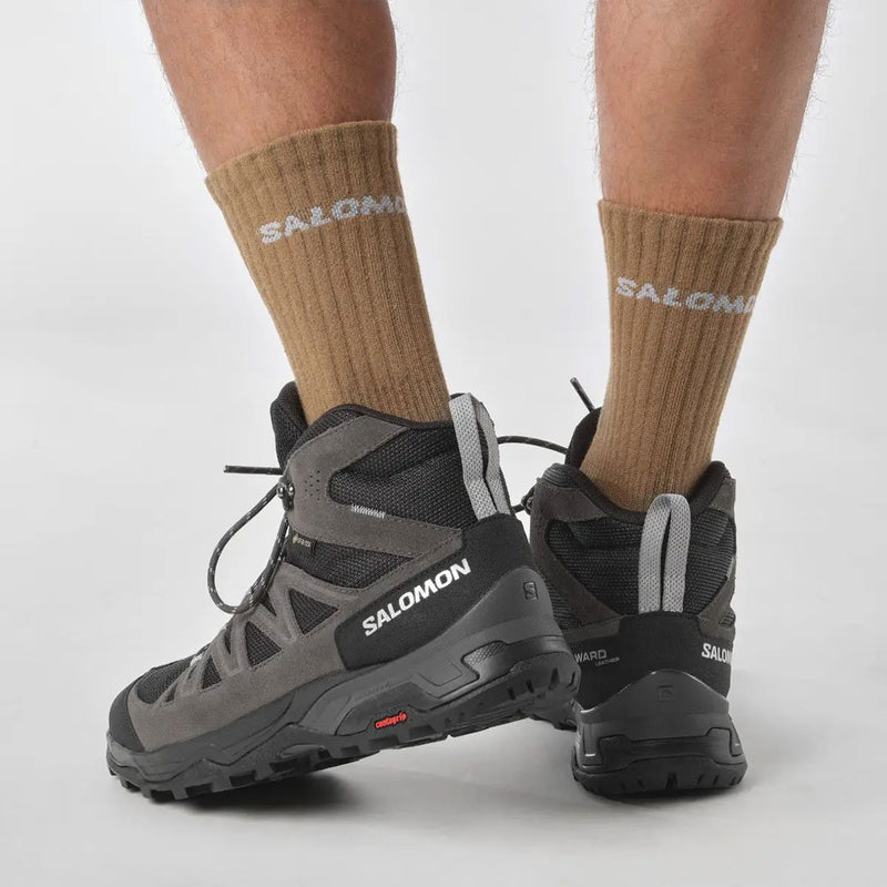 SALOMON X WARD LEATHER MID GORE-TEX - נעלי טיולים לגברים סלומון