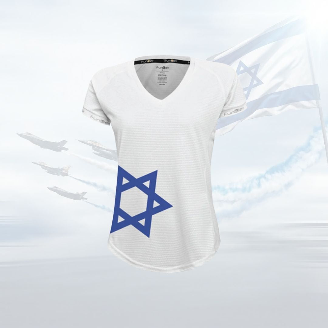 Funkier FOREVER ISRAEL - חולצת ריצה דרייפיט מנדפת נשים