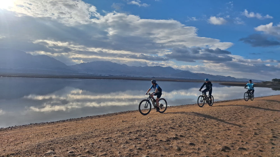 Riders above the Dead Sea