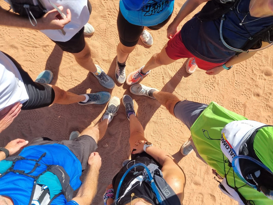 A Demo364 group out on the trail