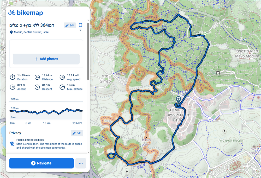 תמונה מהמסלול