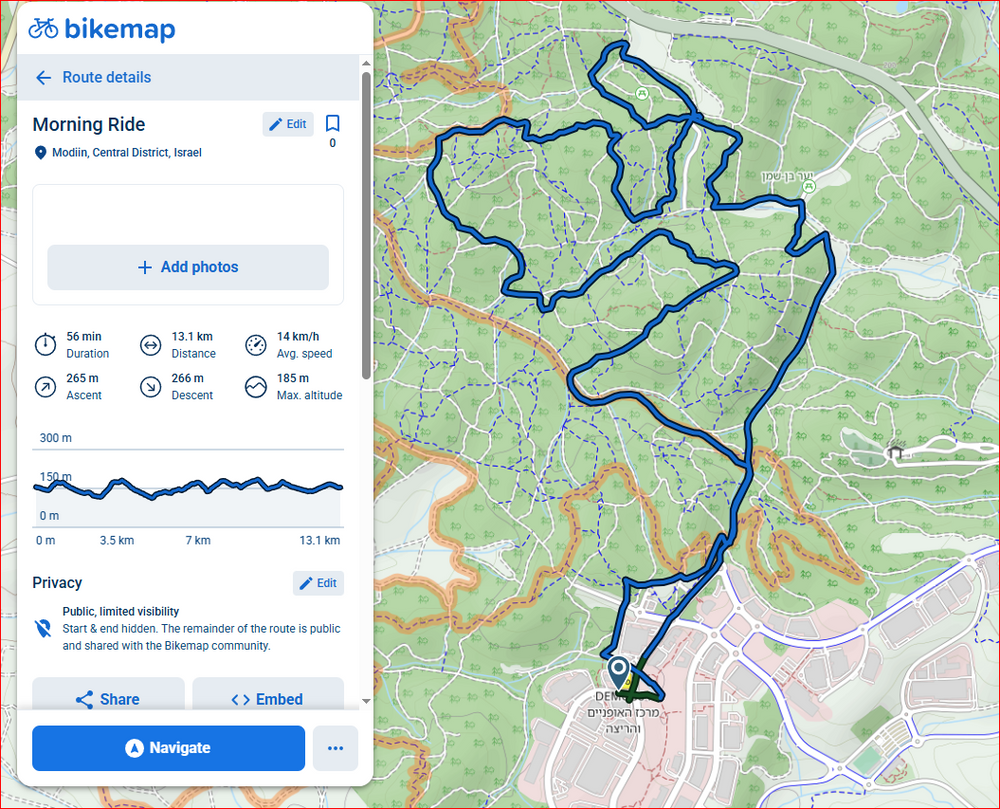 תמונה מהמסלול