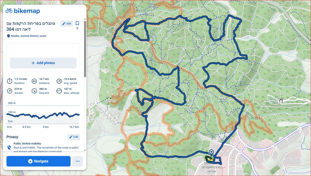 תמונה מהמסלול
