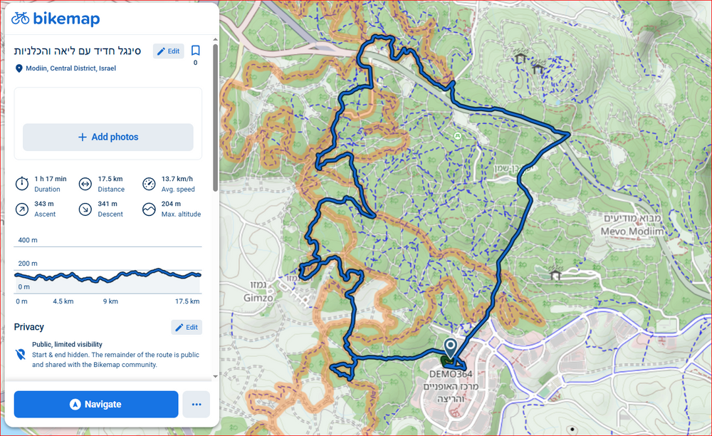 תמונה מהמסלול