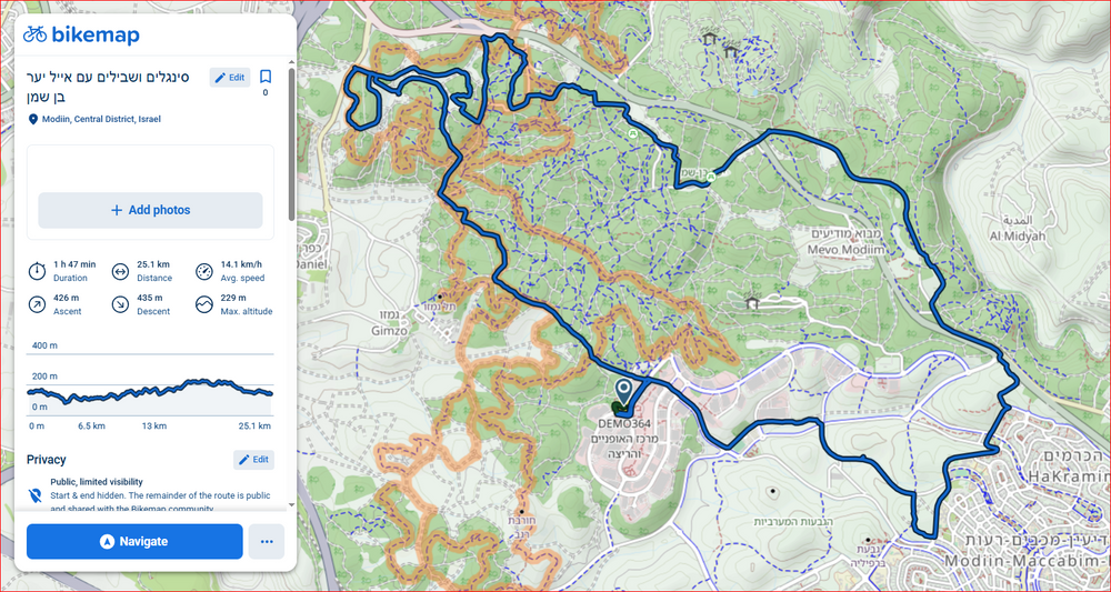 תמונה מהמסלול