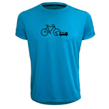 Funkier | לאוהבי רכיבה חולצת דרייפיט אופנתית גזרת יוניסקס בעיצוב Bicycle-Car