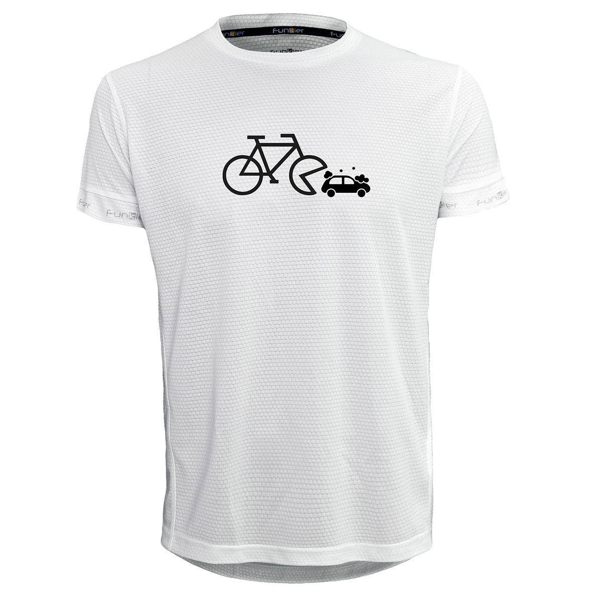 Funkier | לאוהבי רכיבה חולצת דרייפיט אופנתית גזרת יוניסקס בעיצוב Bicycle-Car