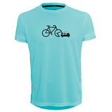 Funkier | לאוהבי רכיבה חולצת דרייפיט אופנתית גזרת יוניסקס בעיצוב Bicycle-Car