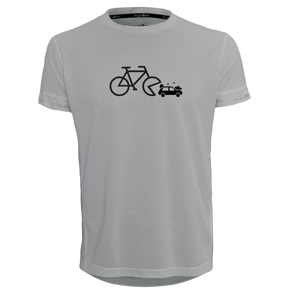 Funkier | לאוהבי רכיבה חולצת דרייפיט אופנתית גזרת יוניסקס בעיצוב Bicycle-Car