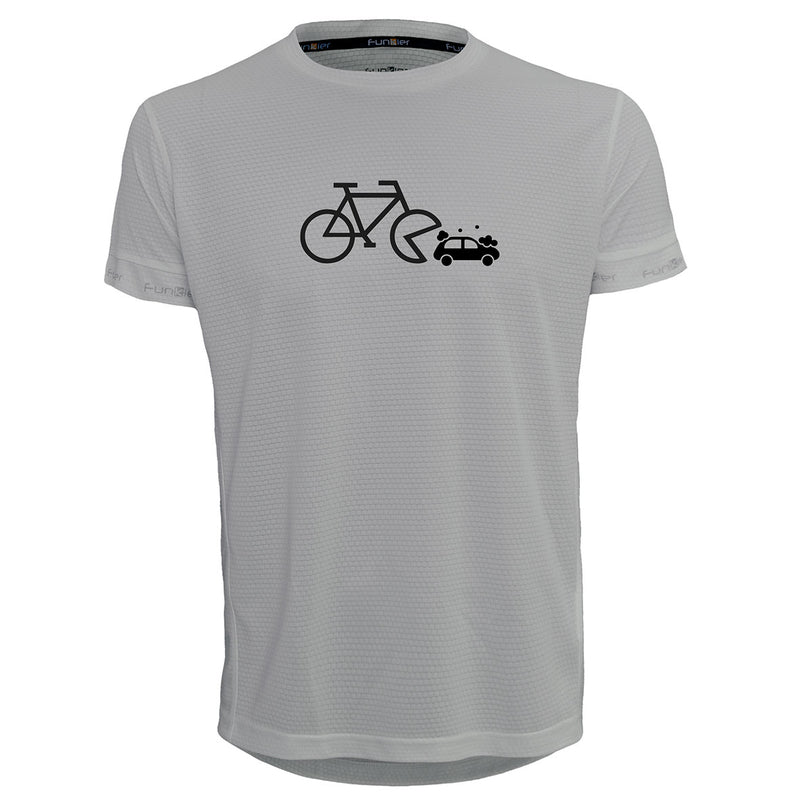 Funkier | לאוהבי רכיבה חולצת דרייפיט אופנתית גזרת יוניסקס בעיצוב Bicycle-Car