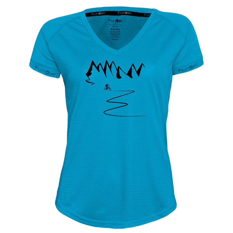 Funkier | לאוהבי רכיבת אופניים חולצת דרייפיט אופנתית גזרת נשים בעיצוב Feel Free