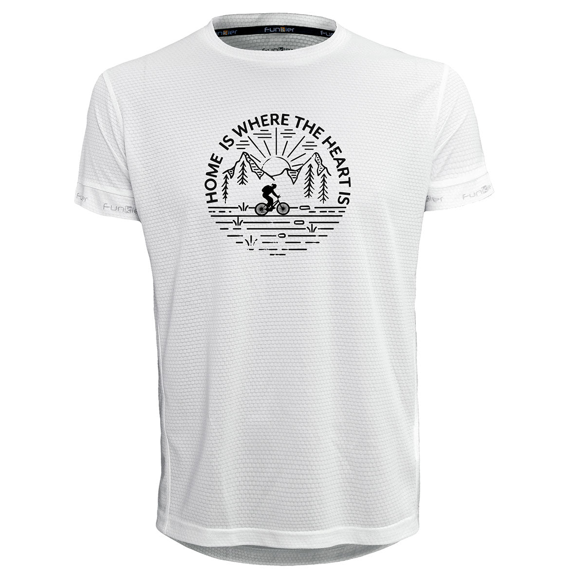 Funkier | לאוהבי רכיבה חולצת דרייפיט אופנתית גזרת יוניסקס בעיצוב HOME IS WHERE THE HEART IS